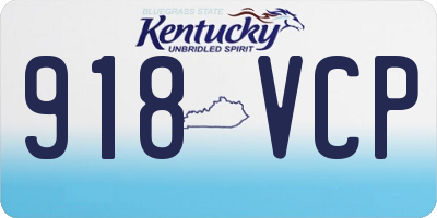 KY license plate 918VCP