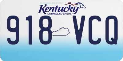 KY license plate 918VCQ
