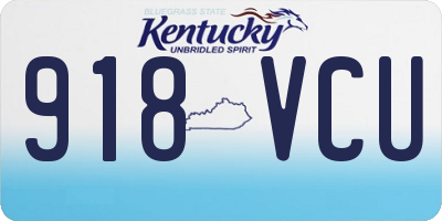 KY license plate 918VCU