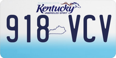 KY license plate 918VCV