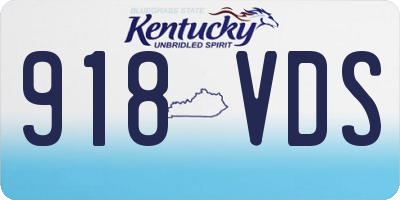 KY license plate 918VDS