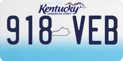 KY license plate 918VEB