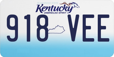 KY license plate 918VEE