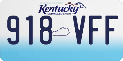 KY license plate 918VFF