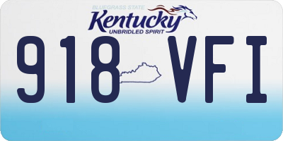 KY license plate 918VFI