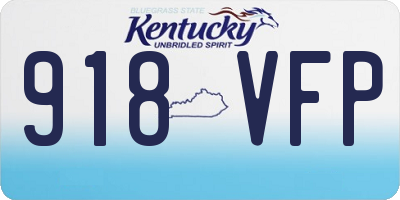 KY license plate 918VFP