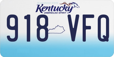 KY license plate 918VFQ