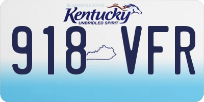 KY license plate 918VFR