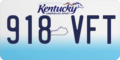 KY license plate 918VFT