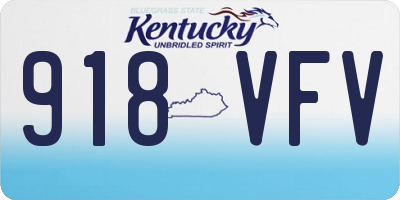 KY license plate 918VFV