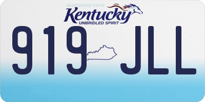 KY license plate 919JLL