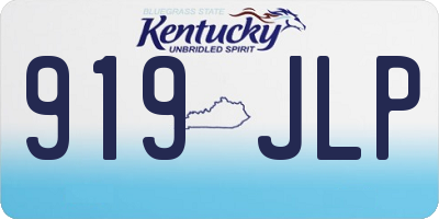 KY license plate 919JLP