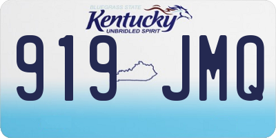 KY license plate 919JMQ