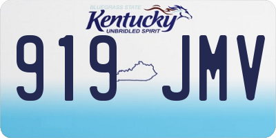 KY license plate 919JMV
