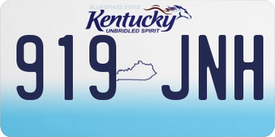 KY license plate 919JNH