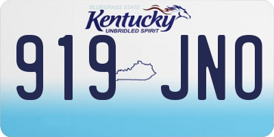 KY license plate 919JNO