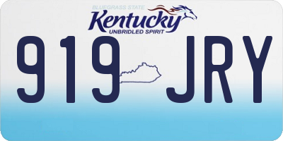 KY license plate 919JRY