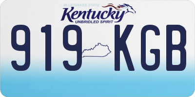 KY license plate 919KGB