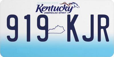 KY license plate 919KJR