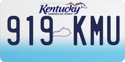 KY license plate 919KMU