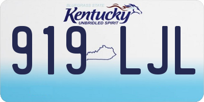 KY license plate 919LJL