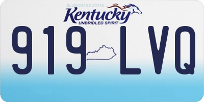 KY license plate 919LVQ