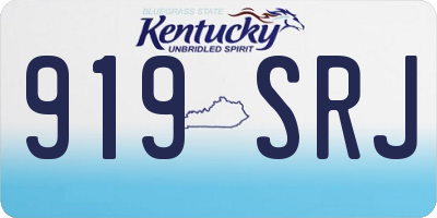 KY license plate 919SRJ
