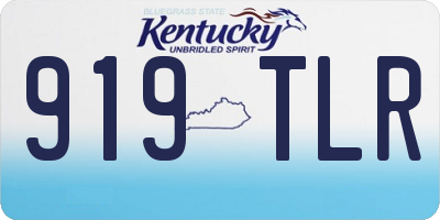 KY license plate 919TLR