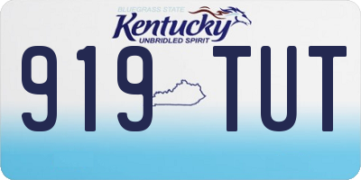 KY license plate 919TUT