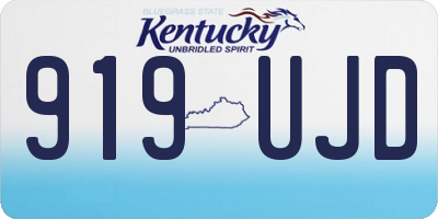 KY license plate 919UJD
