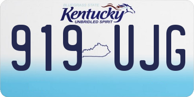 KY license plate 919UJG