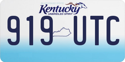KY license plate 919UTC