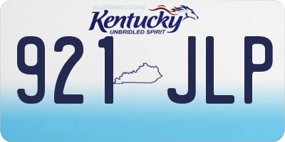 KY license plate 921JLP