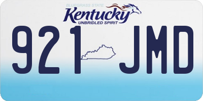 KY license plate 921JMD