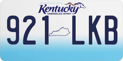 KY license plate 921LKB