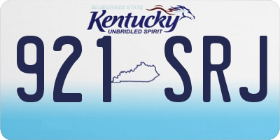 KY license plate 921SRJ