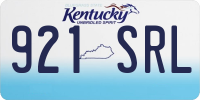 KY license plate 921SRL