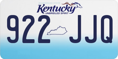 KY license plate 922JJQ