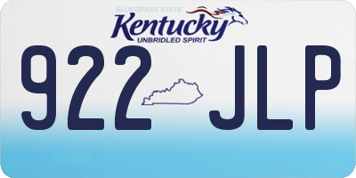 KY license plate 922JLP
