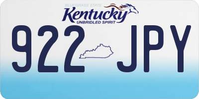 KY license plate 922JPY