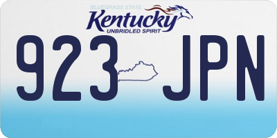 KY license plate 923JPN