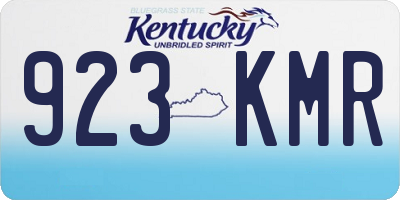 KY license plate 923KMR