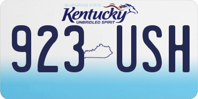 KY license plate 923USH