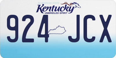 KY license plate 924JCX