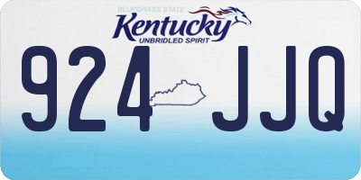 KY license plate 924JJQ