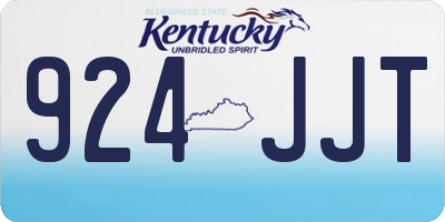 KY license plate 924JJT