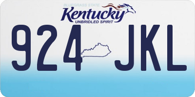 KY license plate 924JKL
