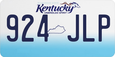 KY license plate 924JLP