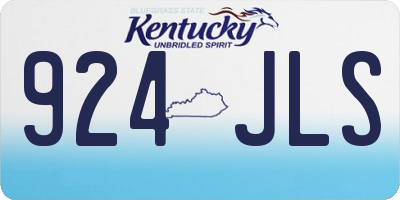 KY license plate 924JLS