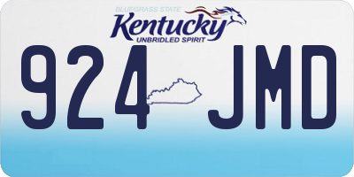 KY license plate 924JMD